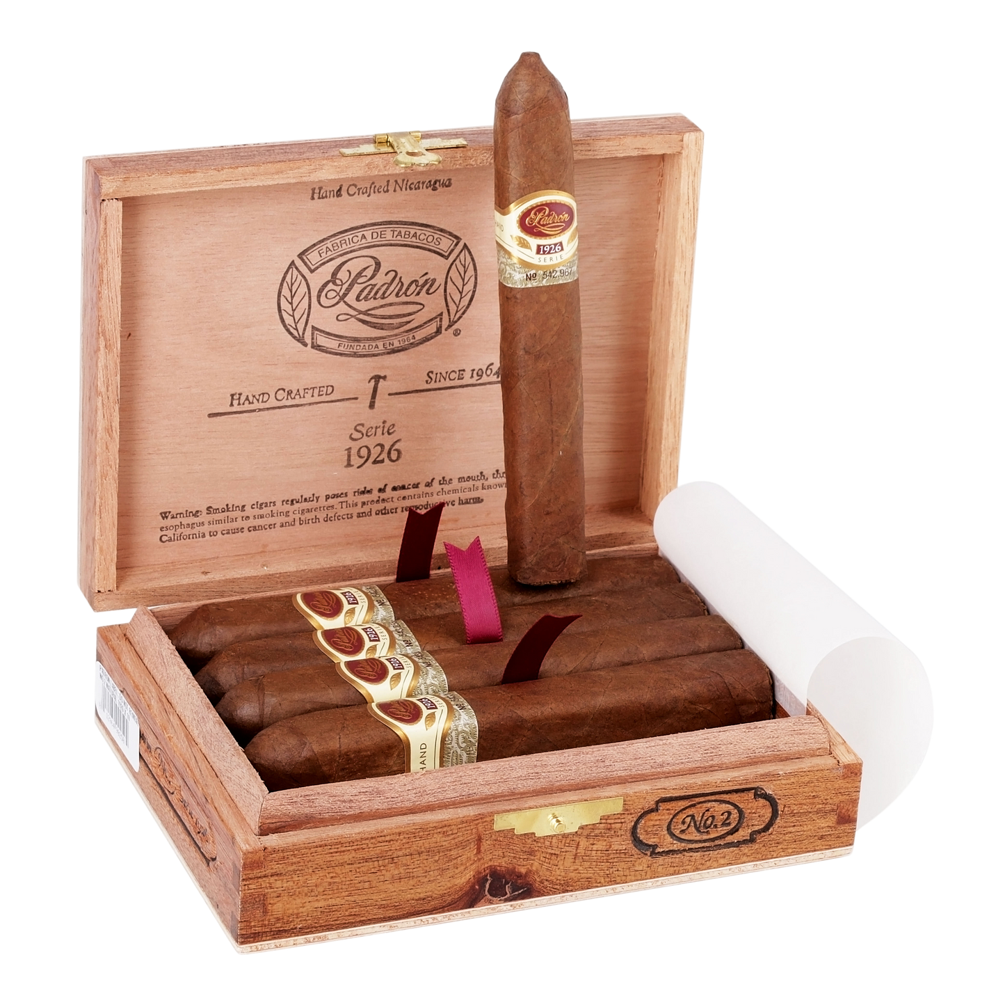 Padron 1926 Serie No. 2 Belicoso Natural 5½” x 52
