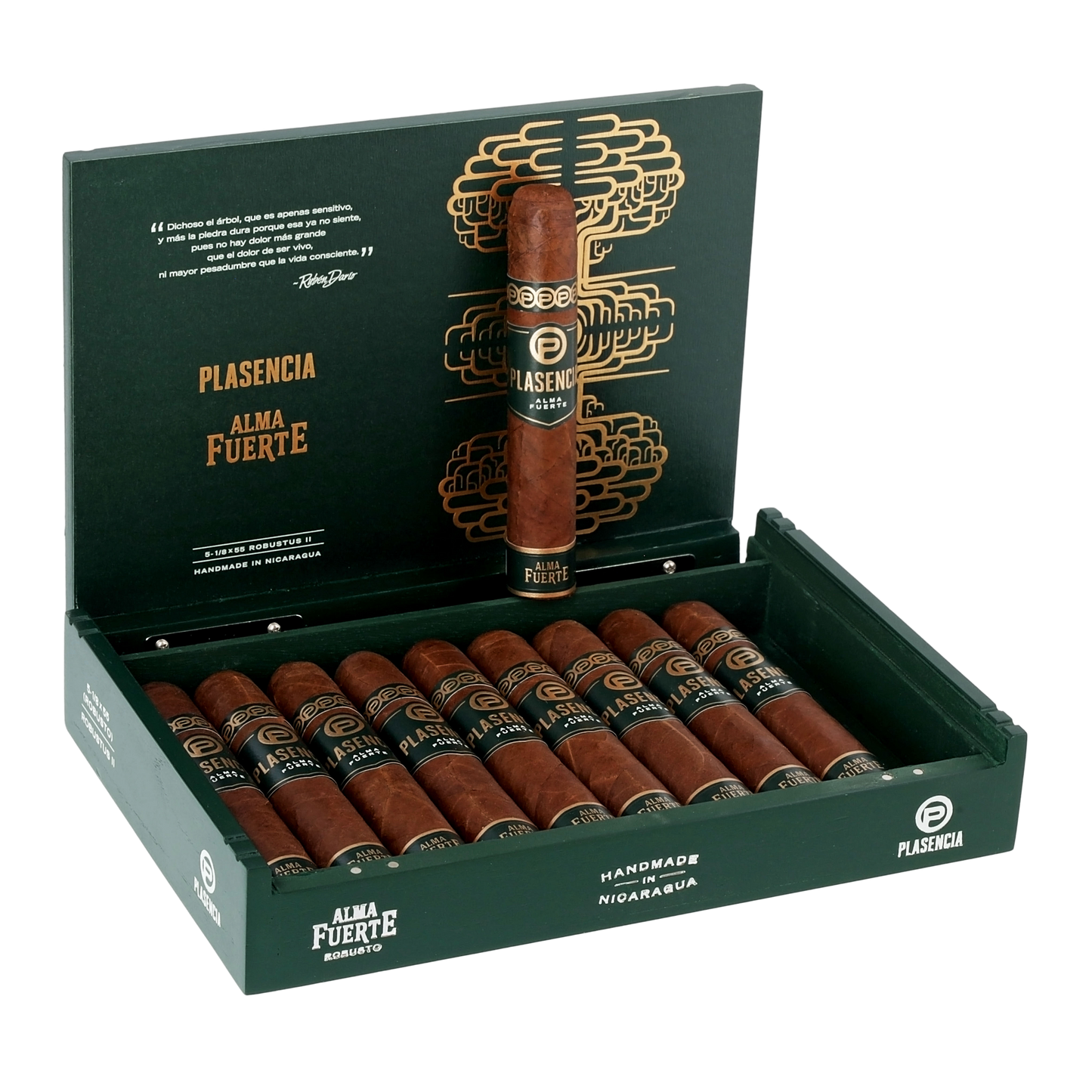 Plasencia Alma Fuerte Colorado Claro Robusto II 5"1/8 × 55